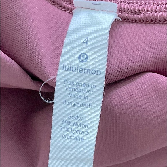 Lululemon Wunder Under Hi-Rise 17” Full-On Luxtreme Leggings Size 4 Mauve - Picture 8 of 9